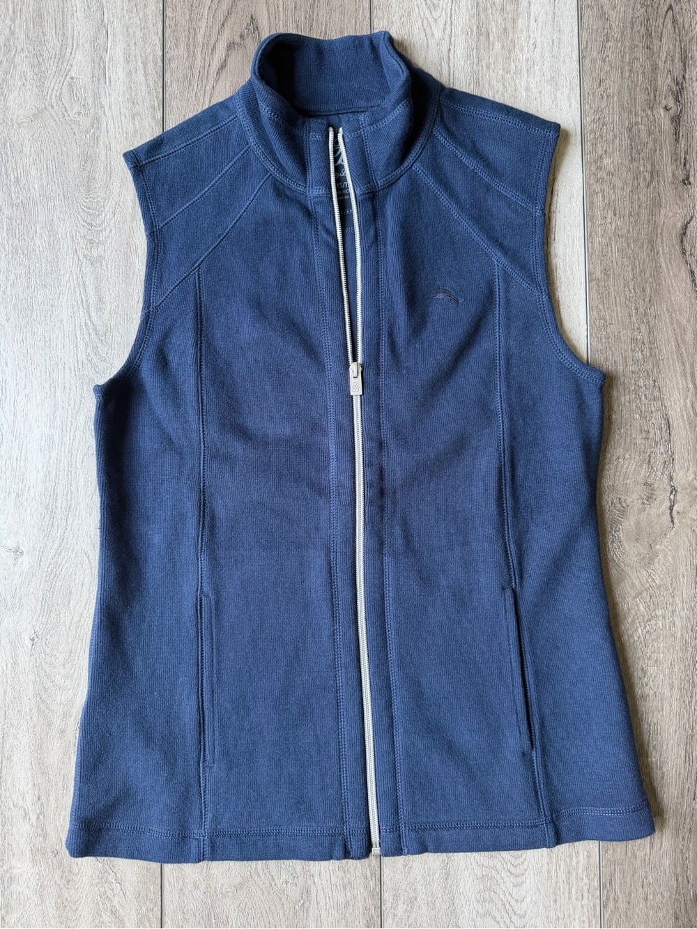 Tommy Bahama- Classic Coastal Preppy Navy Full-Zip Vest- Tailgate Ready!
